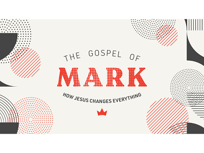 Gospel of Mark - Sermon Series Artwork bible brutalism church crown gospel mark sermon slide