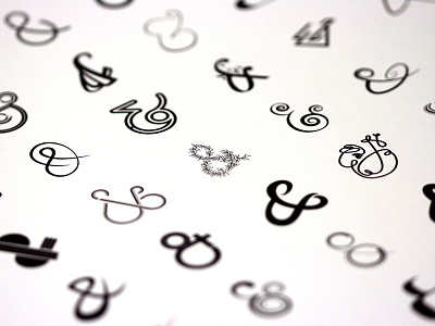 Handful of ampersands ampersand ampersands lettering