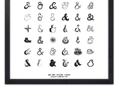 "First Sixty Poster" ampersand ampersands lettering poster typography