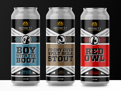 D1 Flagship Can Designs beer brewery cans craft beer illustration product branding product design