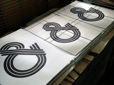 Ampersand Woodblock Print