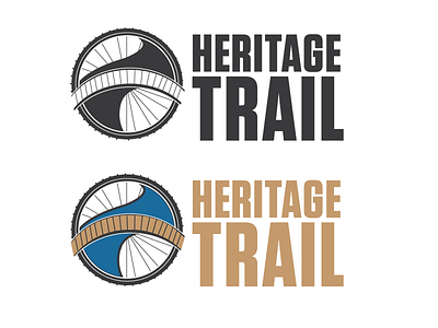 Heritage Trail - Logo Idea bike trail cycle identify illustration logo