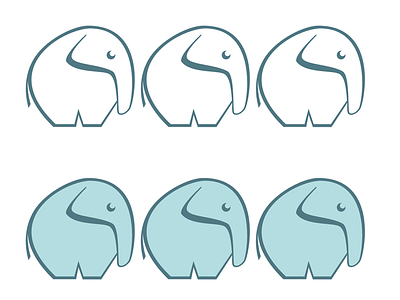 Elephants elephant icon illustration logo