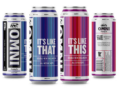 It's Like This & It's Like That beer beer can design illustration package design typography
