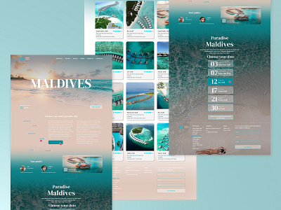 Website for selling tours to the Maldives