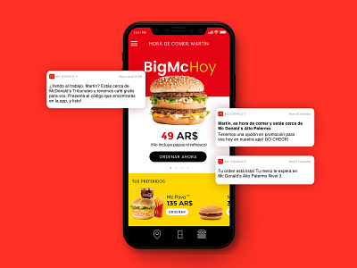 Mc Donald’s App I never had art direction digital mcdonalds mockup ui user interface