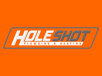 Holeshot Plumbing & Heating branding design graphic design illustrator logo vector