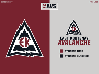 EK Avalanche logo branding design graphic design illustrator logo vector