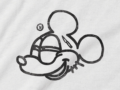Mickey art draw dribbble illustration ink line lineart mickey mickeymouse outfit t shirt texture vector
