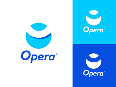 Opera blue creative dailylogo dailylogochallenge day 4 design logo