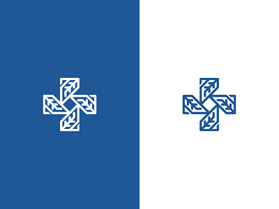 Medical Cross cross leaves medical