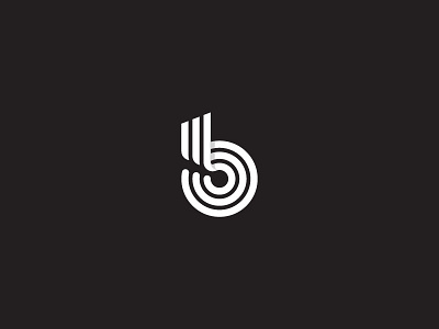 B b circles dark logo mark monochrome tangent