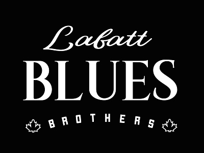 BLUES BROS beer black and white blues blues brothers branding bros canada canadian beer design illustration labatt labatt beer lettering logo typography vector