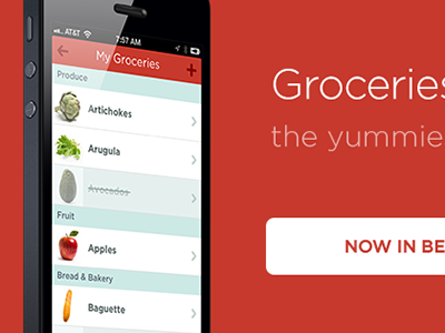 Groceries Now In Beta! beta cover groceries ios