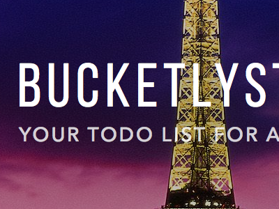 BucketLyst Splash bucket list ios mobile splash