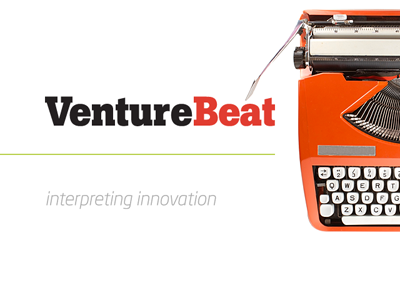 Venture Beat CardFlick Pro business card iphone profile typewriter