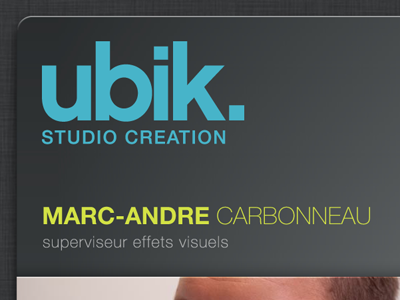 Ubik CardFlick Pro business card cardflick