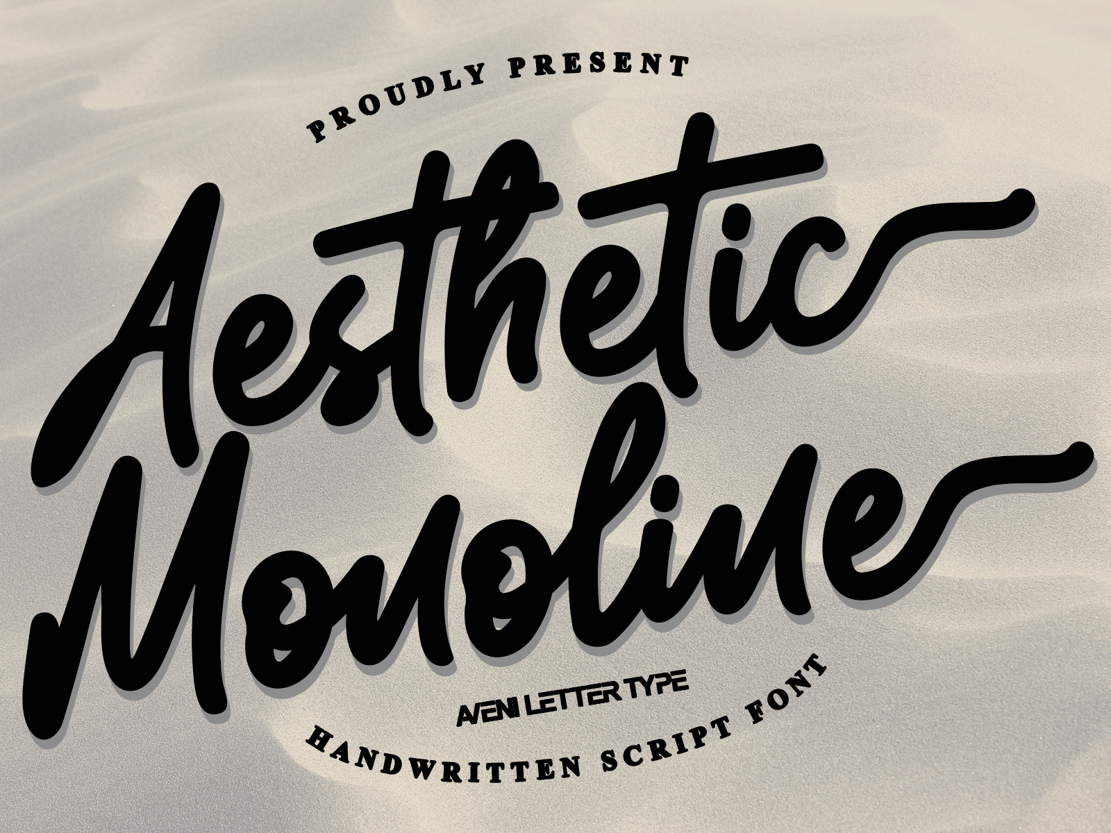 AESTHETIC MONOLINE FONT by Aveni Letter Type on Dribbble