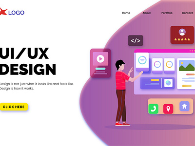 UI/UX Designer Landing Page