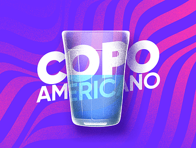 Copo Americano | American Water Glass art design digital art digital art photography digital painting grain grain illustration illustration photoshop
