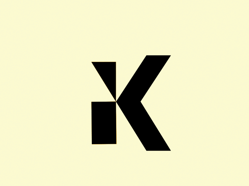K | Logo aftereffects animation branding design digital art letter lettering logo motion motion graphics ui