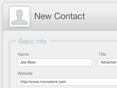 Contact form