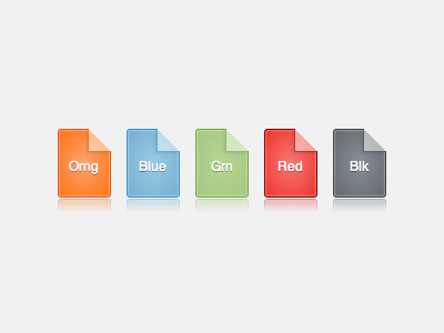 Pure CSS3 document icons css documents icons