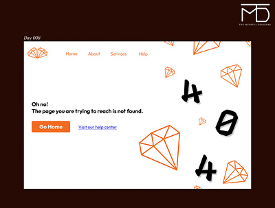 404 Page - Day 008 DailyUI 404page dailyui design happydesigner illustration logo page ui ux vector