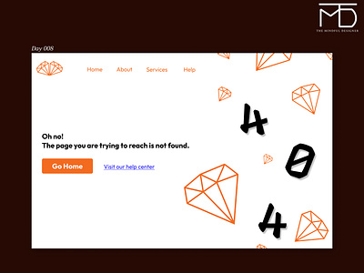 404 Page - Day 008 DailyUI