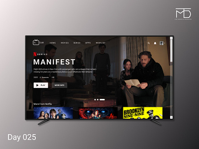 TV App - DailyUI Day 025