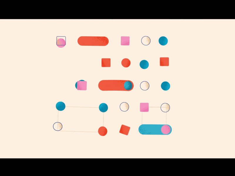 Shapes 2d 3d aftereffects animation clean illustration minimal shapes texture