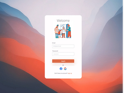 design login page