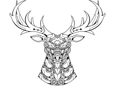 Mechanical Deer - B&W