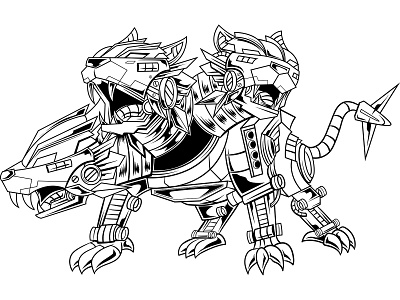 Mechanical Cerberus - B&W