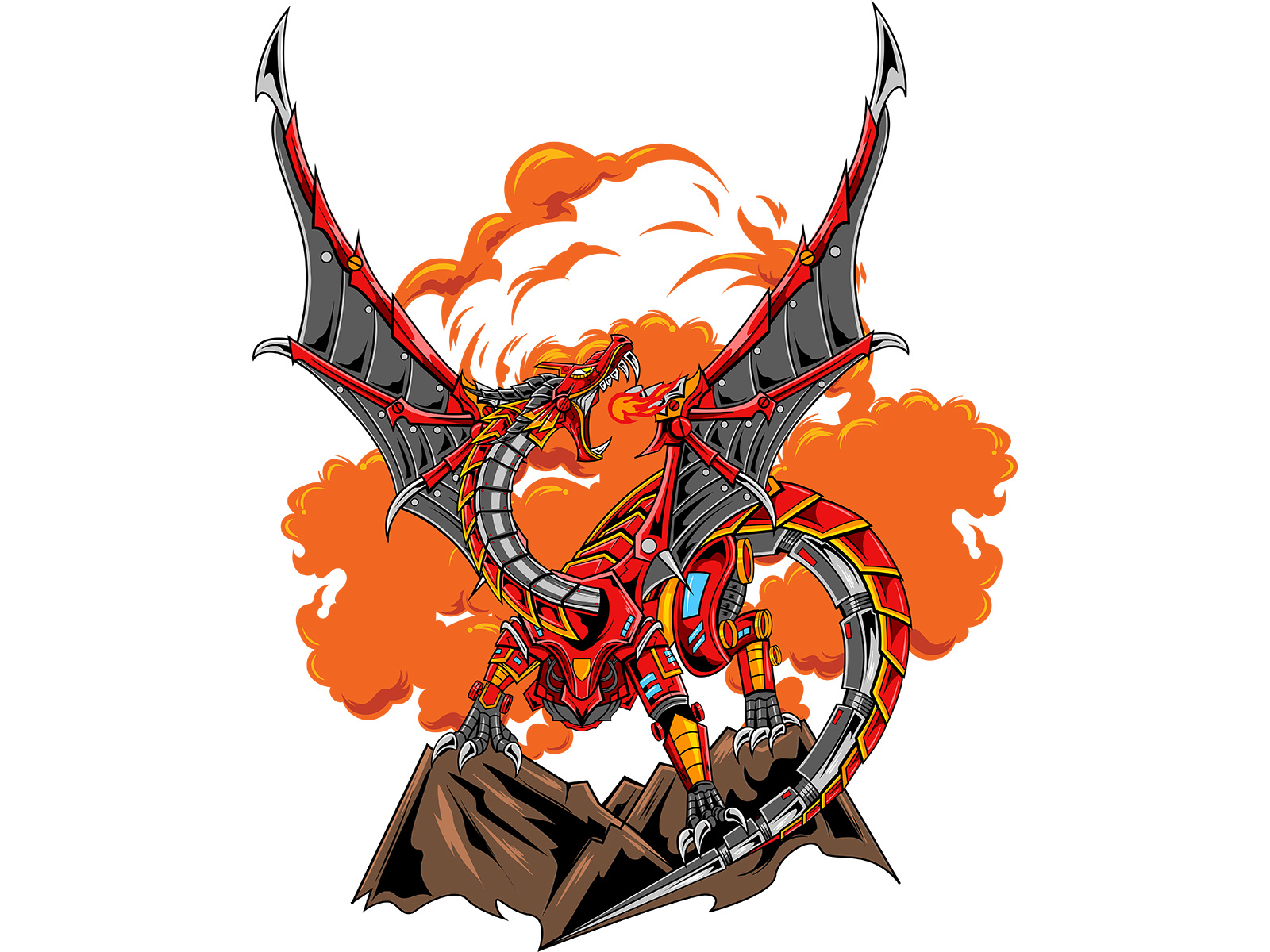 Mechanical Dragon by Carlos Guzman on Dribbble