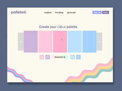 Color palette generator color concept generator palette playoff ui ux web design website