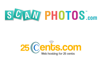 Scanphotos & 25cents Branding branding graphic design illustration logo vector