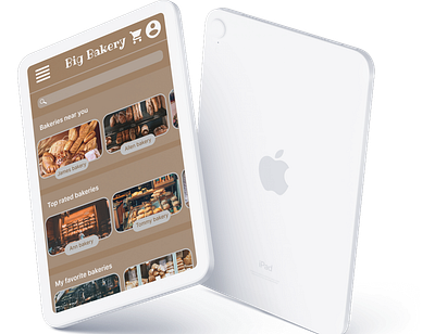 Big Bakery 3d app branding graphic design ui ux