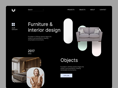 Website Design : Landing page 2022 anik app clean creative design furniture graphic design header landing page logo modern shop sofa store trends ui user interface designer web design website