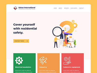 Corporate & Business Solution Landing Page Web Design