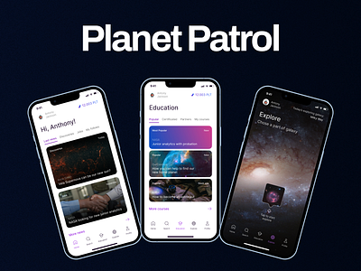 Planet Patrol | Branding and UX/UI Design app branding graphic design ui ux