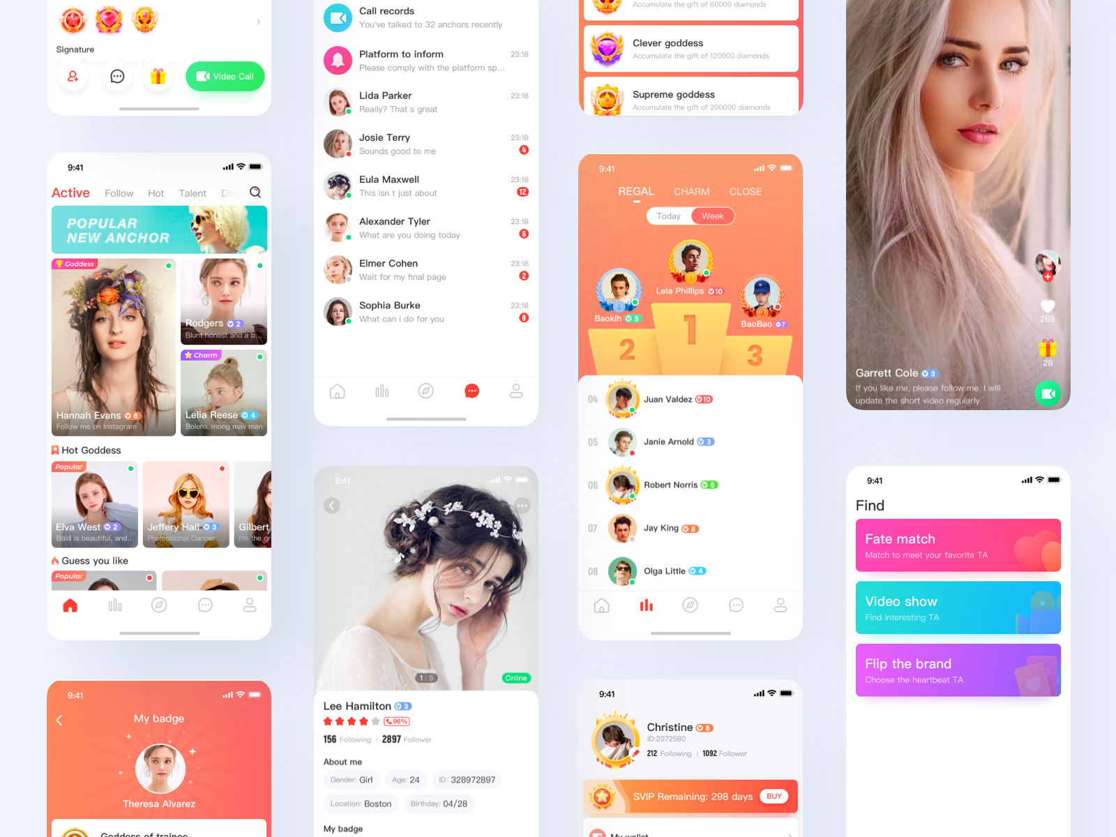 Chat UI by Tomato76 on Dribbble