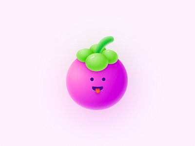 Mangosteen app color design icon logo ui