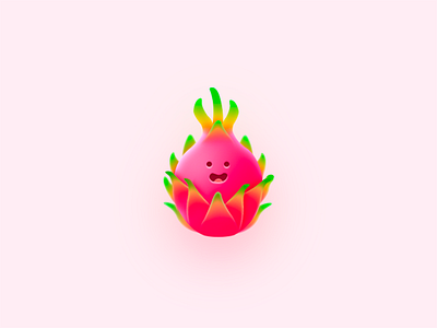 Pitaya color design icon illustration logo ui