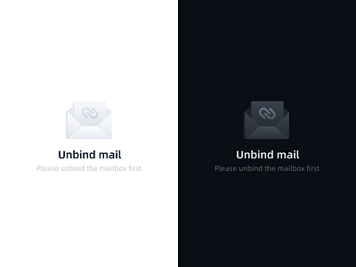 Unbind mail app color design icon illustration ui