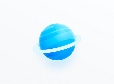 Planet icon color design icon illustration ui