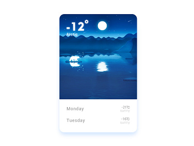 Beautiful Polar color illustrations ui