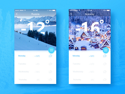 weather app color design ui weather