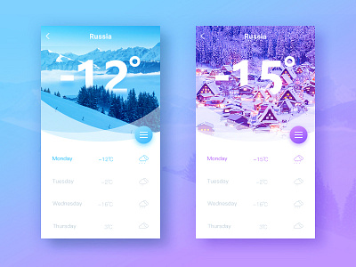 weather app color design ui weather