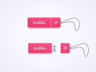 dribbble USB dribbble illustration